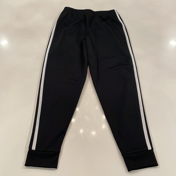 Brand new kids Adidas black and white track pants, never worn, size M (10/12) - Picture 3 of 4